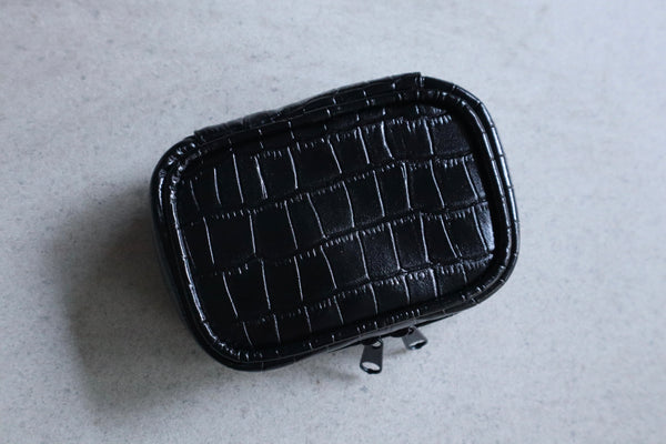 Estuche Mini Negro Cocodrilo