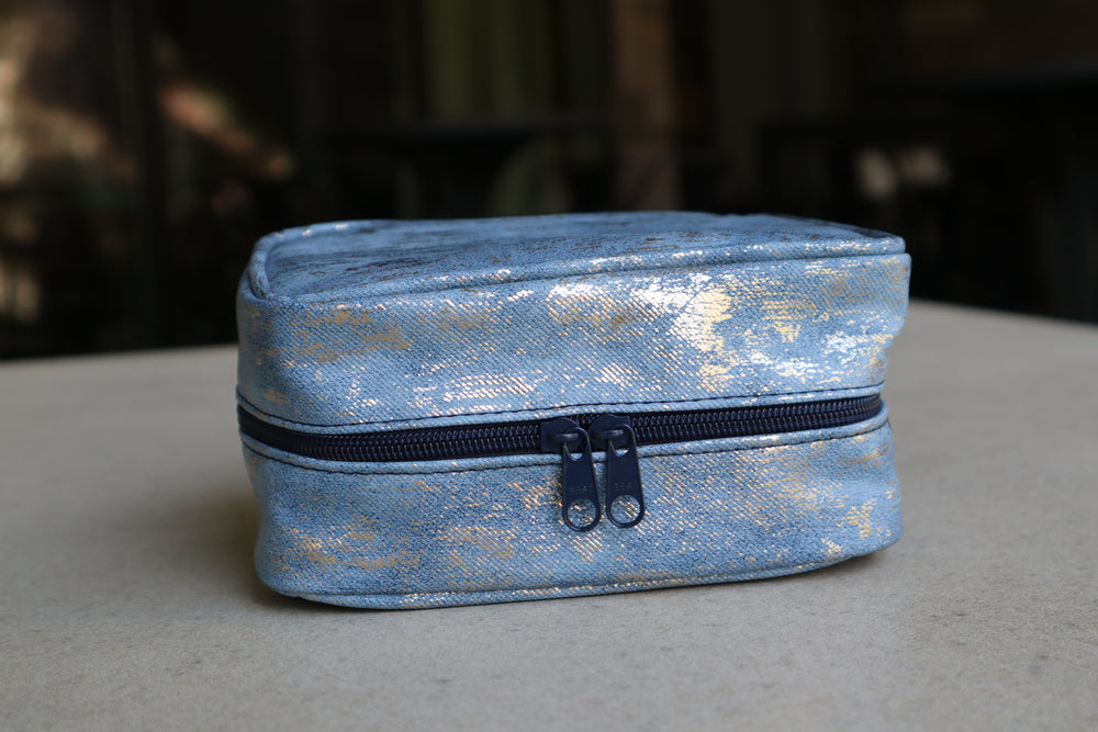 Estuche de Medicinas Metallic Denim