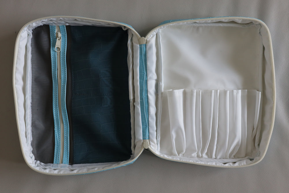 Makeup Bag Azul Cocodrilo
