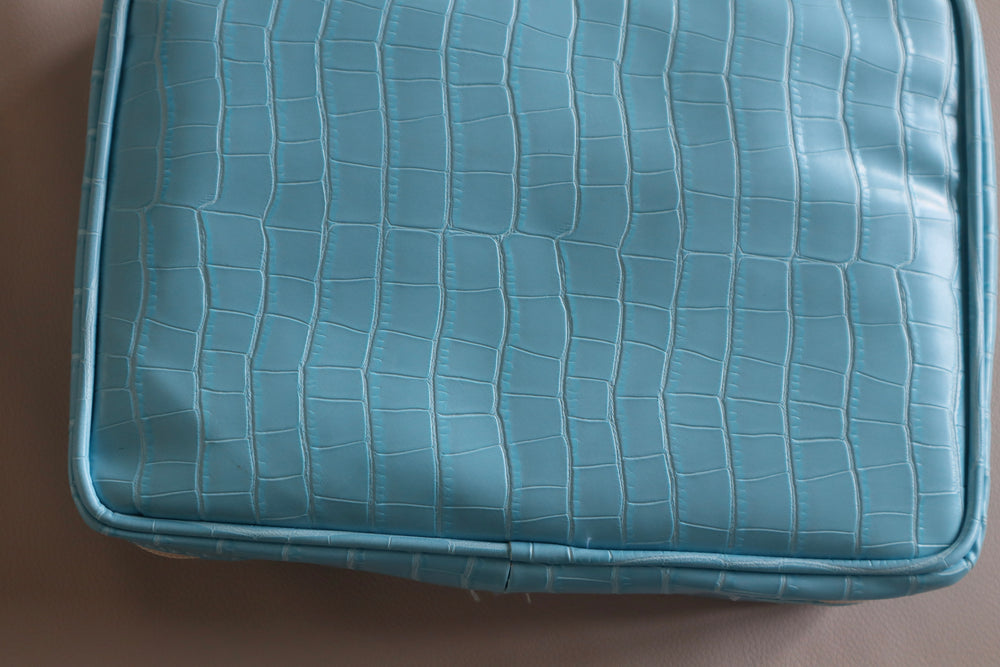 Makeup Bag Azul Cocodrilo