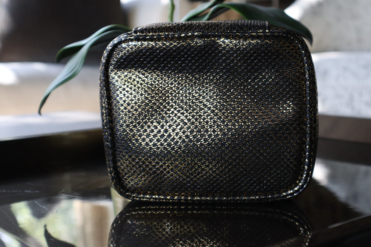 Estuche Medicinas Negro con Dorado