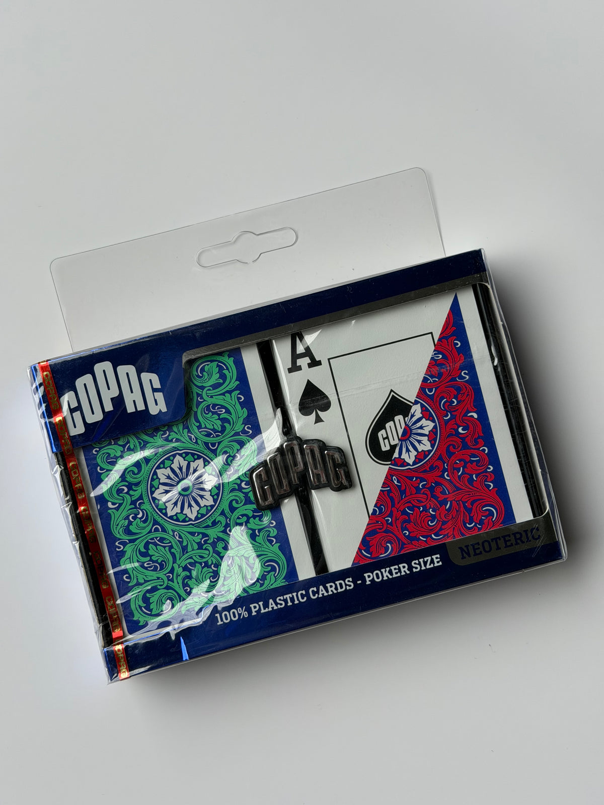 Cartas COPAG Poker Size Verde con Rojo