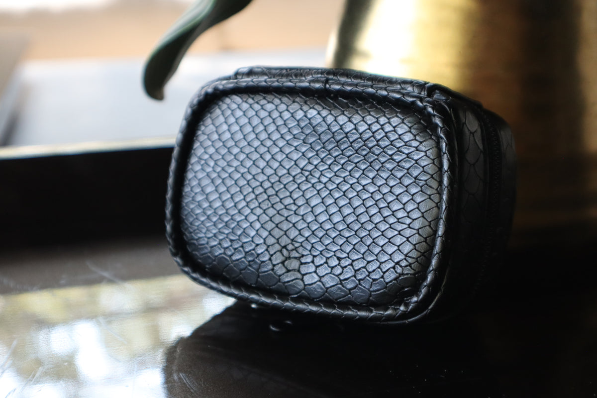 Estuche Mini Negro Serpiente