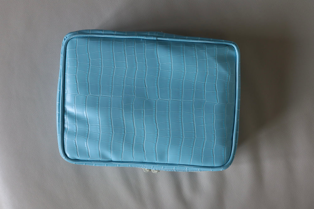 Makeup Bag Azul Cocodrilo