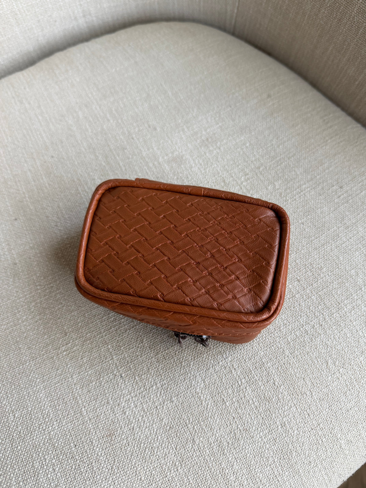 Estuche Mini Caramelo Tejido