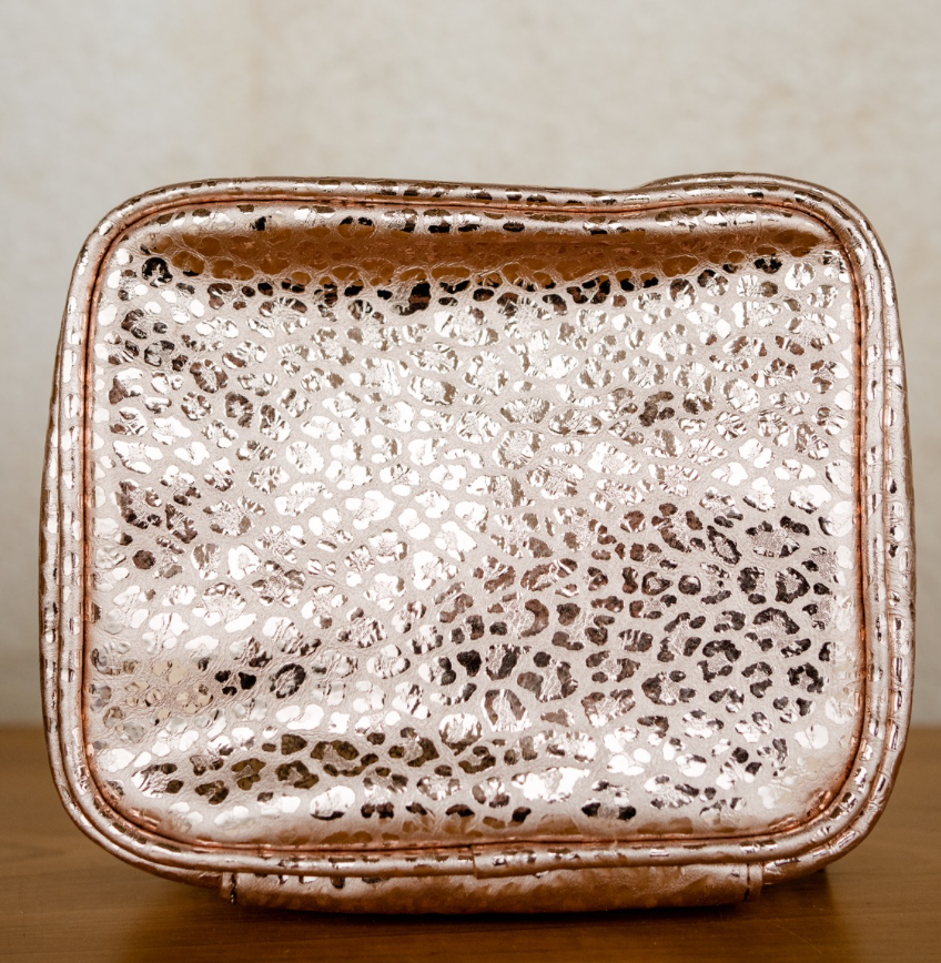 Estuche de Medicinas Rose Gold Cheetah